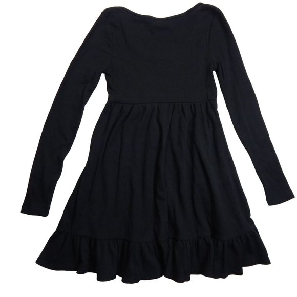 Wild Fable Long Sleeve Mini Fit and Flare Dress Women's Black Size S - Picture 2 of 10